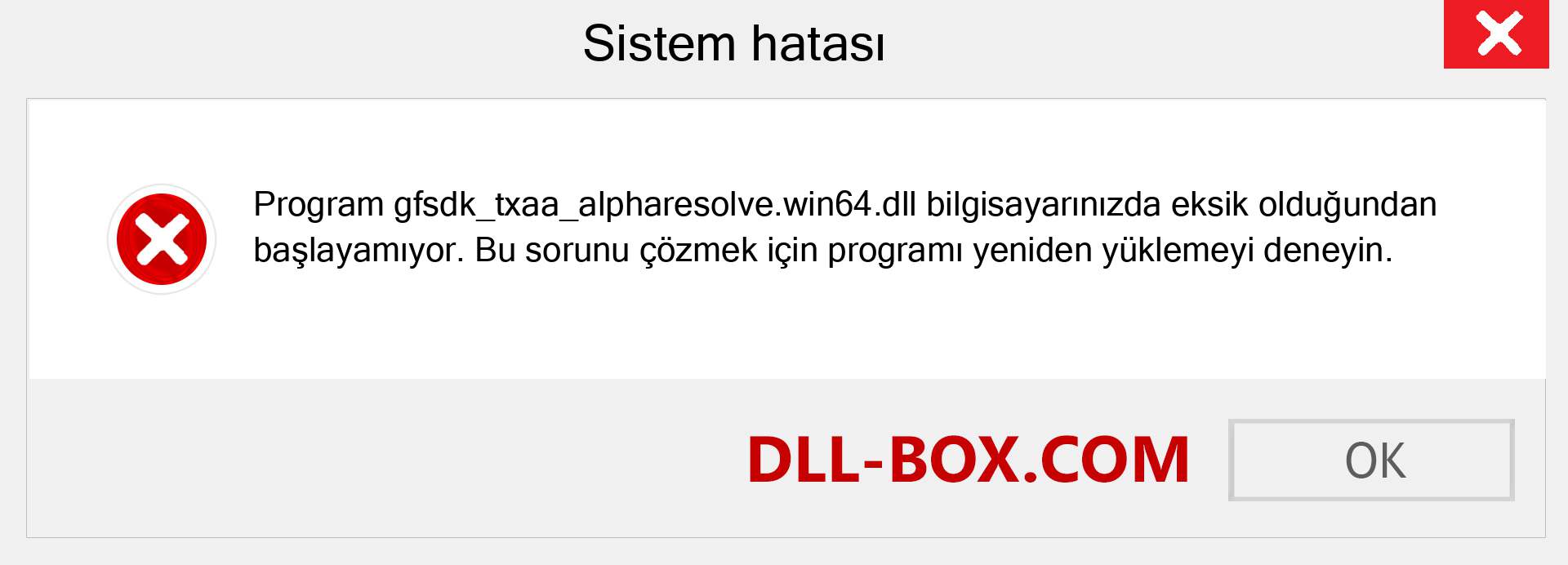 gfsdk_txaa_alpharesolve.win64.dll dosyası eksik mi? Windows 7, 8, 10 için İndirin - Windows'ta gfsdk_txaa_alpharesolve.win64 dll Eksik Hatasını Düzeltin, fotoğraflar, resimler